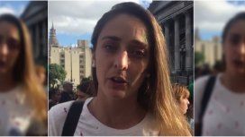Macarena Sánchez desde la marcha: Estamos luchando para que el fútbol sea profesional Macarena Sánchez desde la marcha: Estamos luchando para que el fútbol sea profesional