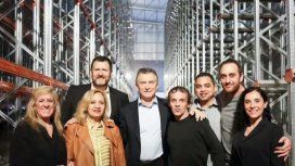 Mauricio Macri en su visita a Norughi Mauricio Macri en su visita a Norughi
