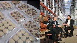 Uno de los trabajadores vende pepas y alfajores para subsistir Uno de los trabajadores vende pepas y alfajores para subsistir