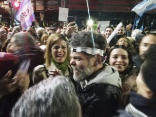 Alfredo Casero en una marcha a favor del macrismo Alfredo Casero en una marcha a favor del macrismo
