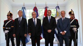 Mauricio Macri, Sebastián Piñera, Mario Abdo y Tabaré Vázquez Mauricio Macri, Sebastián Piñera, Mario Abdo y Tabaré Vázquez
