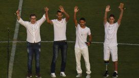 Rafael Henzel, Helio Hermito Zampier Neto, Alan Ruschel y Jakson Follmann Rafael Henzel, Helio Hermito Zampier Neto, Alan Ruschel y Jakson Follmann