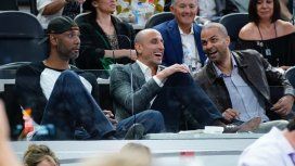 Manu, junto a Tim Duncan y Tony Parker (Foto: @Spurs) Manu, junto a Tim Duncan y Tony Parker (Foto: @Spurs)
