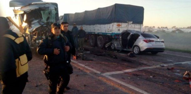 Choque en cadena y tragedia en Santiago del Estero. Foto: Cadena 3