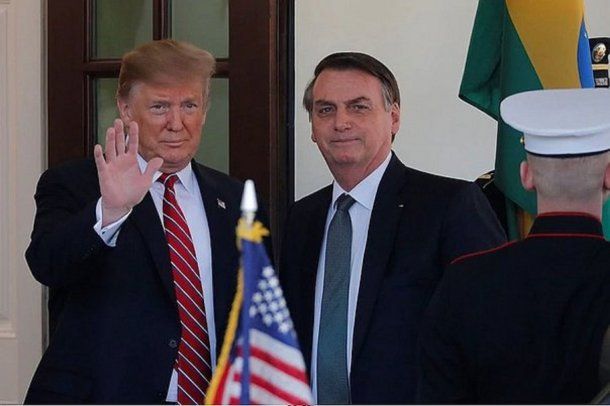 Jair Bolsonaro and Donald Trump met in March in Washington.