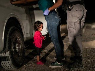 Niña llorando en la frontera, World Press Photo 2019 - Crédito: JOHN MOORE Niña llorando en la frontera, World Press Photo 2019 - Crédito: JOHN MOORE