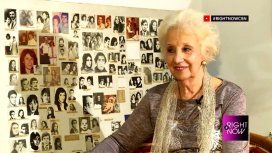 El adelanto de la emotiva entrevista a Estela de Carlotto en Right Now El adelanto de la emotiva entrevista a Estela de Carlotto en Right Now