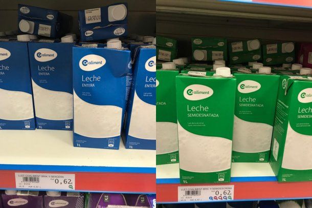 pLa leche en EspaÃ±a cuesta $20 menos que en la Argentina/p