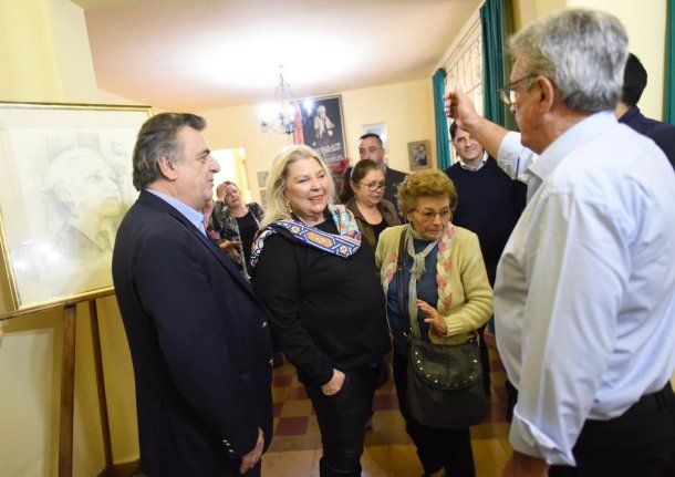 Elisa Carrió estuvo con Mario Negri en Cruz del Eje<br>