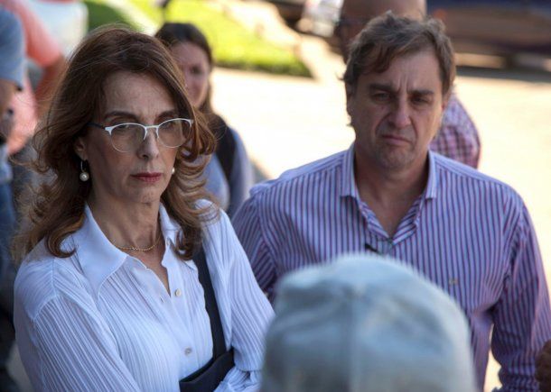 Precandidata a gobernadora por el PJ María Eugenia Bielsa<br>