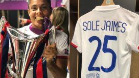 El alocado festejo de Sole Jaimes, la argentina campeona de la Champions El alocado festejo de Sole Jaimes, la argentina campeona de la Champions