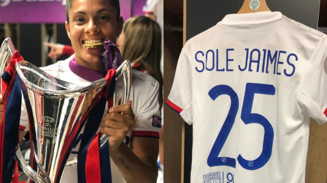 El alocado festejo de Sole Jaimes, la argentina campeona de la Champions League
