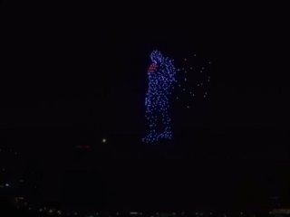 video: el increible espectaculo de 500 drones que dibujaron figuras en el cielo video: el increible espectaculo de 500 drones que dibujaron figuras en el cielo