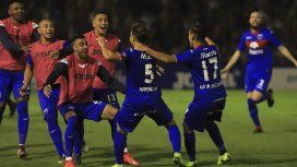 Tigre celebra uno de los goles frente a Atlético Tucumán Tigre celebra uno de los goles frente a Atlético Tucumán