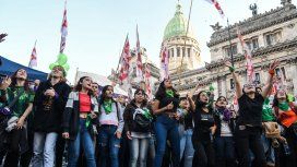 La marea verde volvió al Congreso para exigir la legalización del aborto La marea verde volvió al Congreso para exigir la legalización del aborto