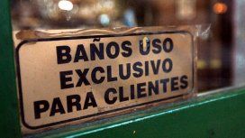 Proponen que los bares y restaurantes de la Ciudad puedan cobrar por el uso de los baños Proponen que los bares y restaurantes de la Ciudad puedan cobrar por el uso de los baños