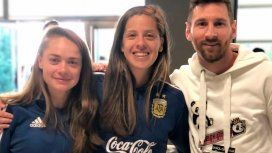 Lionel Messi despidió a la Selección femenina antes de que viaje al Mundial Francia Lionel Messi despidió a la Selección femenina antes de que viaje al Mundial Francia