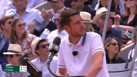 El llanto de un bebé interrumpió el saque de Nadal en la final de Roland Garros. El llanto de un bebé interrumpió el saque de Nadal en la final de Roland Garros.
