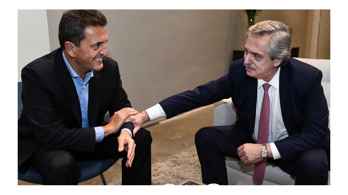 La primera imagen de la unidad entre Alberto Fernández y Sergio Massa