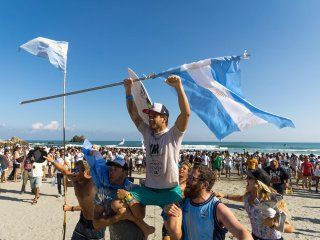 En septiembre fue campeón del Mundial ISA en Japón y consiguió el pasaje a los Panamericanos de Lima En septiembre fue campeón del Mundial ISA en Japón y consiguió el pasaje a los Panamericanos de Lima