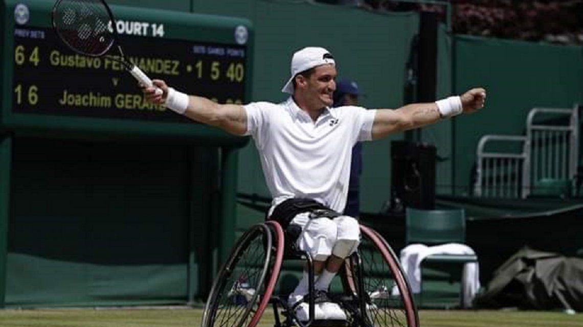 ¡Histórico! Gustavo Fernández se consagró campeón en Wimbledon de tenis adaptado