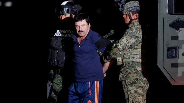 El Chapo Guzmán fue detenido 8 de enero de 2016 en México