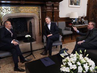 Adolfo Rodríguez Saá, Mauricio Macri y Miguel Ángel Pichetto Adolfo Rodríguez Saá, Mauricio Macri y Miguel Ángel Pichetto