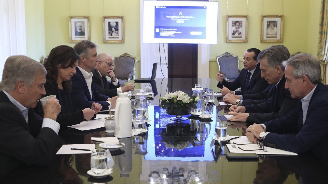 Una de las últimas reuniones de Gabinete de Mauricio Macri