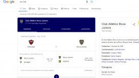 Insólito: si buscás ex club en Google aparece Boca Insólito: si buscás ex club en Google aparece Boca