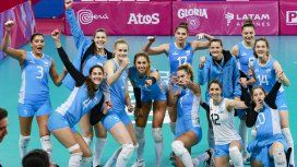 El equipo argentino tras el gran triunfo ante Brasil El equipo argentino tras el gran triunfo ante Brasil