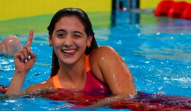 Delfina Pignatiello, promesa de la natación argentina, fue una de las voces que sonó con fuerza en reclamos de un protocolo de entrenamiento para los Juegos Olímpicos de Tokio 2020