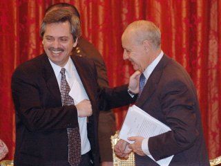 Alberto Fernández con Roberto Lavagna Alberto Fernández con Roberto Lavagna