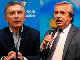 Mauricio Macri y Alberto Fernández Mauricio Macri y Alberto Fernández
