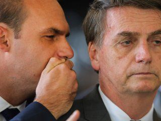 Eduardo y Jair Bolsonaro Eduardo y Jair Bolsonaro