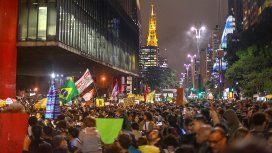 Manifestación en la Avenida Paulista. Foto: Paulo Pinto / PhotosPublics Manifestación en la Avenida Paulista. Foto: Paulo Pinto / PhotosPublics