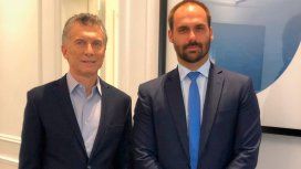 Mauricio Macri y Eduardo Bolsonaro Mauricio Macri y Eduardo Bolsonaro