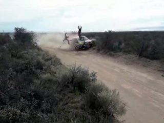 video: impresionante accidente y milagro durante una carrera de rally en rio negro video: impresionante accidente y milagro durante una carrera de rally en rio negro