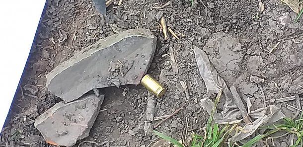 El casquillo de una de las balas