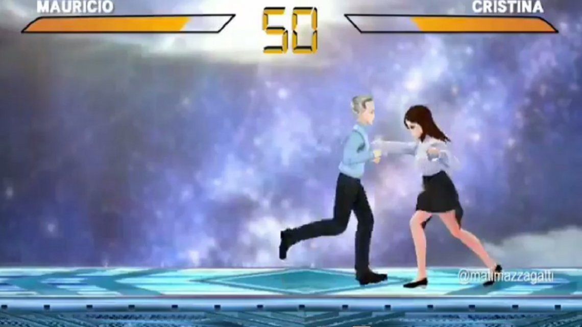 El desopilante videojuego que parodia un combate entre Macri y Cristina Kirchner