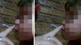 Escándalo por una mujer que le hizo fumar marihuana a la hija de 2 años y le sacó fotos Escándalo por una mujer que le hizo fumar marihuana a la hija de 2 años y le sacó fotos