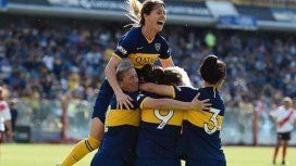 El festejo de Boca tras la goleada a River (gentileza Boca) El festejo de Boca tras la goleada a River (gentileza Boca)