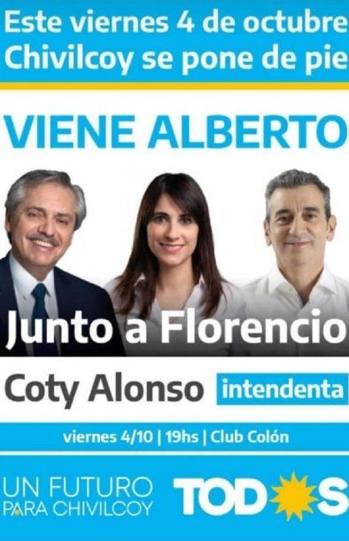 El flyer con el que convocan al acto