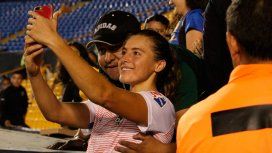 Un hincha abusó de la futbolista Sofía Huerta en plena tribuna Un hincha abusó de la futbolista Sofía Huerta en plena tribuna