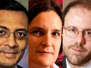Ganadores del Nobel de Economía 2019. Ganadores del Nobel de Economía 2019.