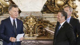 Mauricio Macri el día de la asunción de Adolfo Rubinstein como ministro Mauricio Macri el día de la asunción de Adolfo Rubinstein como ministro