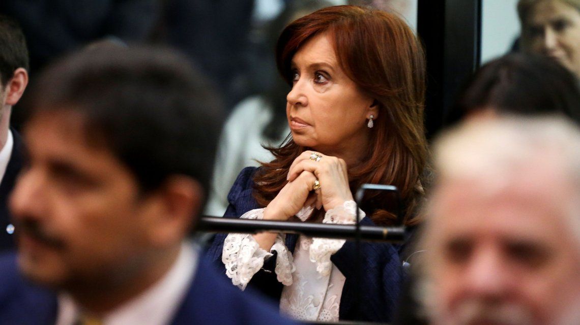 Cristina Kirchner en el inicio del juicio