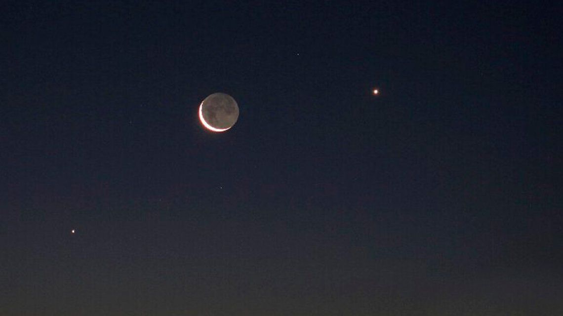 La Luna, Venus y Júpiter se alinearon: el fenómeno ocurre cada 24 años