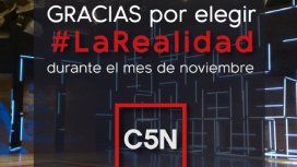 C5N lideró el rating en el mes de noviembre C5N lideró el rating en el mes de noviembre