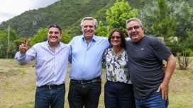 Alberto Fernández en Catamarca junto a Lucía Corpacci y Raúl Jalil Alberto Fernández en Catamarca junto a Lucía Corpacci y Raúl Jalil