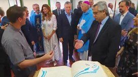 Macri y Alberto Fernández comparten una misa en Luján Macri y Alberto Fernández comparten una misa en Luján